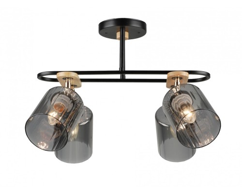 Потолочная люстра MD.5712-4-S-BK+WOOD Imex Потолочная люстра MD.5712-4-S-BK+WOOD Imex