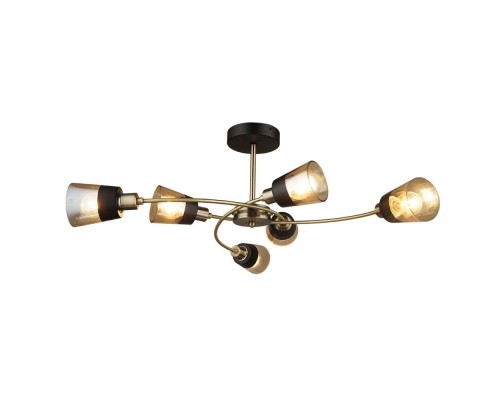 Потолочная люстра MD.4045-6-S AB+BK Imex Потолочная люстра MD.4045-6-S AB+BK Imex