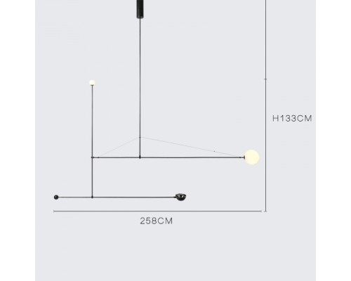 Потолочная люстра LINES-10 ImperiumLoft Потолочная люстра LINES-10 ImperiumLoft