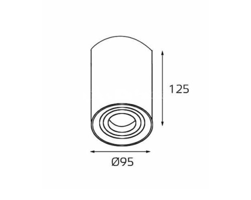 Точечный светильник Mg-56 5600 white Italline