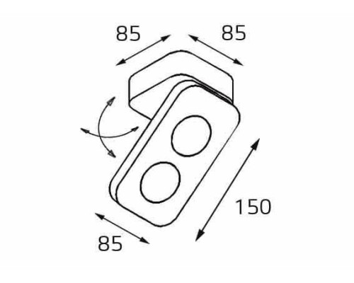 Спот Universal 62AC21 white Italline Спот Universal 62AC21 white Italline