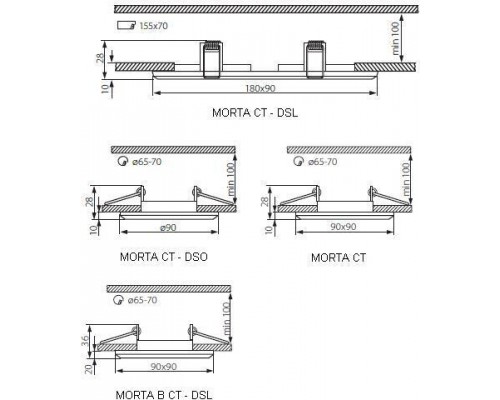 Точечный светильник MORTA 19360 Kanlux Точечный светильник MORTA 19360 Kanlux