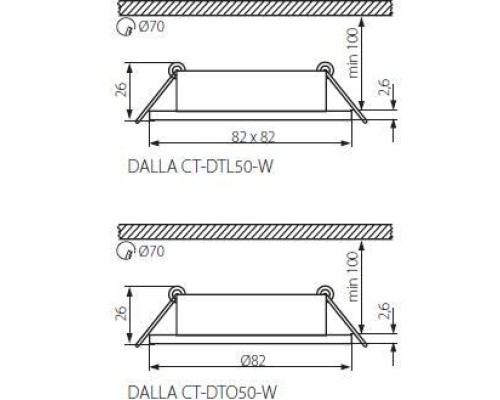 Точечный светильник DALLA 22433 Kanlux Точечный светильник DALLA 22433 Kanlux