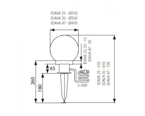Грунтовый светильник Idava 23511 Kanlux Грунтовый светильник Idava 23511 Kanlux