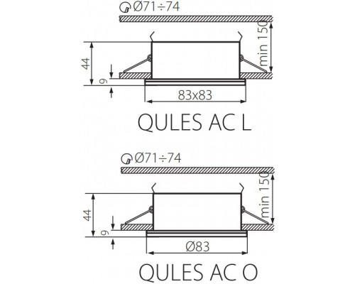 Точечный светильник QULES 26300 Kanlux Точечный светильник QULES 26300 Kanlux