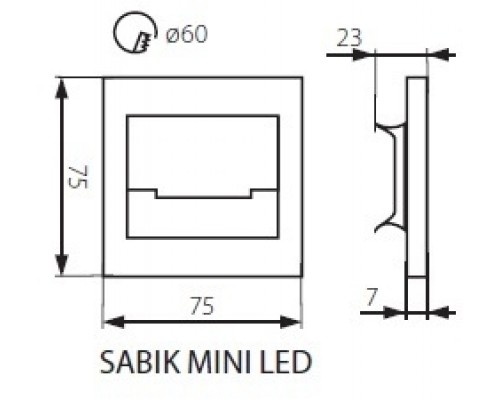 Подсветка для лестниц и ступеней SABIK 32490 Kanlux