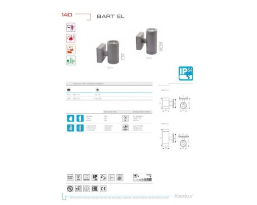 Архитектурная подсветка Bart El 7080 Kanlux Архитектурная подсветка Bart El 7080 Kanlux