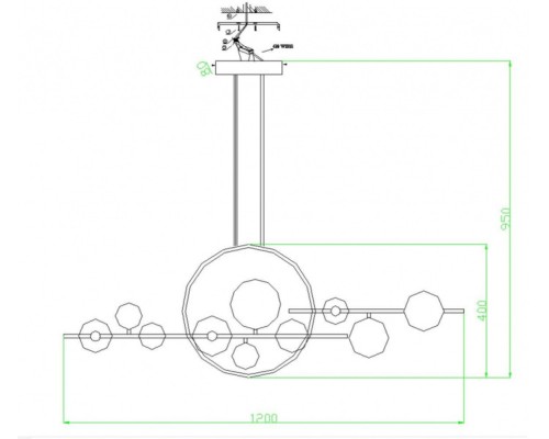 Потолочная люстра Иона 09408-10L,19 Kink Light Потолочная люстра Иона 09408-10L,19 Kink Light