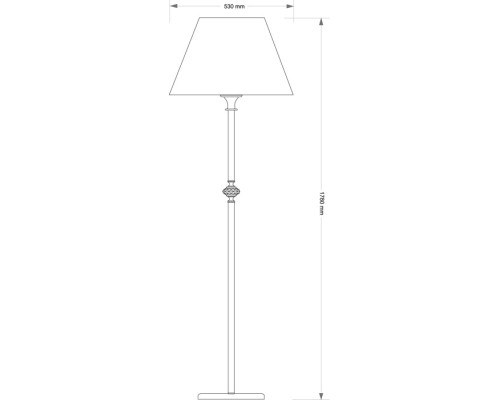 Торшер San Marino Lampshade SAN-LS-1(P/A)CR Kutek