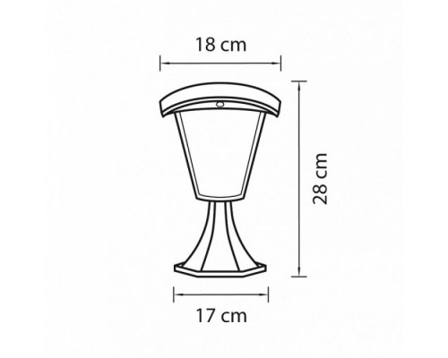 Наземный фонарь Lampione 375970 Lightstar