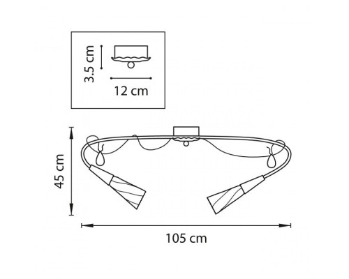 Потолочная люстра AEREO 711120 Lightstar Потолочная люстра AEREO 711120 Lightstar