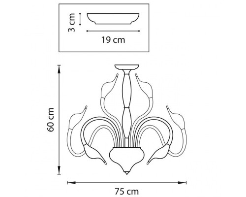 Потолочная люстра CIGNO COLLO 751024 Lightstar Потолочная люстра CIGNO COLLO 751024 Lightstar