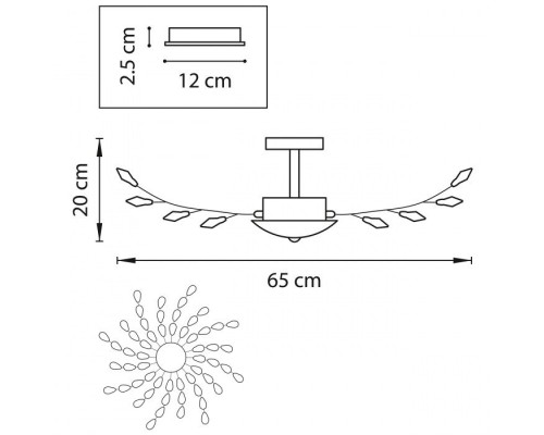 Потолочная люстра ISABELLE 791184 Lightstar Потолочная люстра ISABELLE 791184 Lightstar