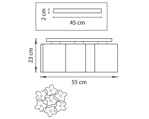 Потолочная люстра Nubi Legno 802075 Lightstar Потолочная люстра Nubi Legno 802075 Lightstar