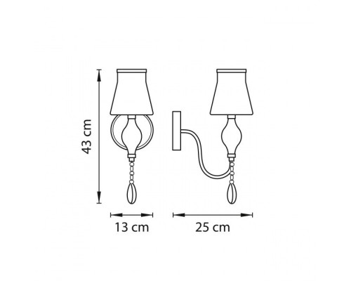 Бра Escica 806610 Lightstar Бра Escica 806610 Lightstar