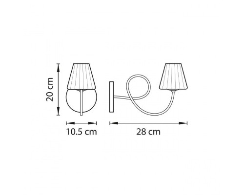 Бра Vortico 814614 Lightstar Бра Vortico 814614 Lightstar