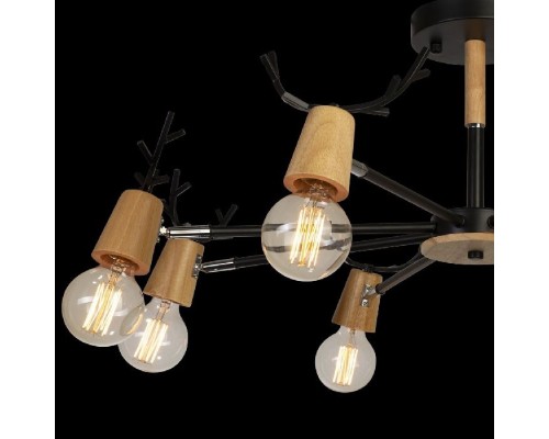Потолочная люстра Sven 10024/8 Black Loft It Потолочная люстра Sven 10024/8 Black Loft It