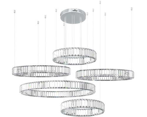 Подвесной светильник Crystal ring 10135/5 Chrome Loft It Подвесной светильник Crystal ring 10135/5 Chrome Loft It