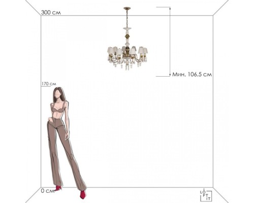 Подвесная люстра Grace 10203/10 White Loft It Подвесная люстра Grace 10203/10 White Loft It