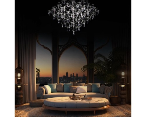 Подвесная люстра Mira 10259/1000 Silver Asfour Loft It Подвесная люстра Mira 10259/1000 Silver Asfour Loft It