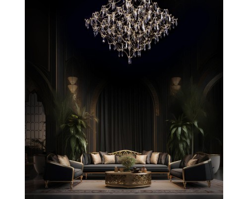 Подвесная люстра Mira 10259/800 Gold Asfour Loft It Подвесная люстра Mira 10259/800 Gold Asfour Loft It