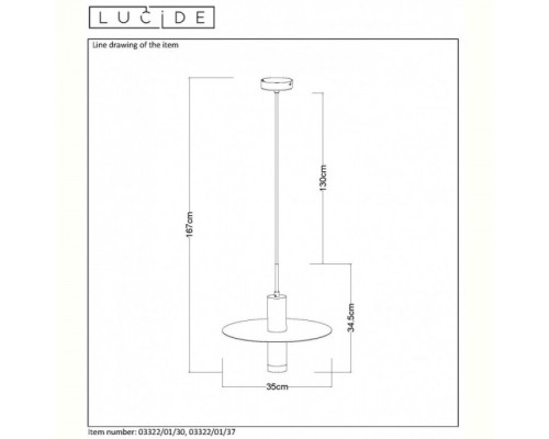 Подвесной светильник Selin 03322/01/30 Lucide Подвесной светильник Selin 03322/01/30 Lucide