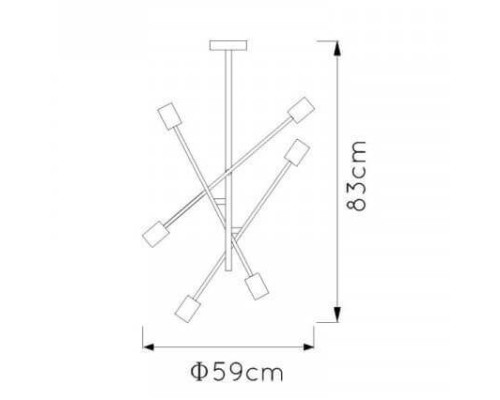 Потолочная люстра Lester 21119/06/30 Lucide Потолочная люстра Lester 21119/06/30 Lucide