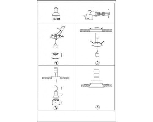 Точечный светильник Embed 22958/01/30 Lucide Точечный светильник Embed 22958/01/30 Lucide