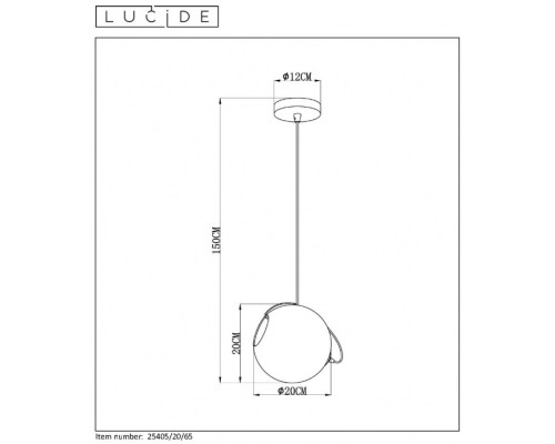 Подвесной светильник Jazzlynn 25405/20/65 Lucide Подвесной светильник Jazzlynn 25405/20/65 Lucide