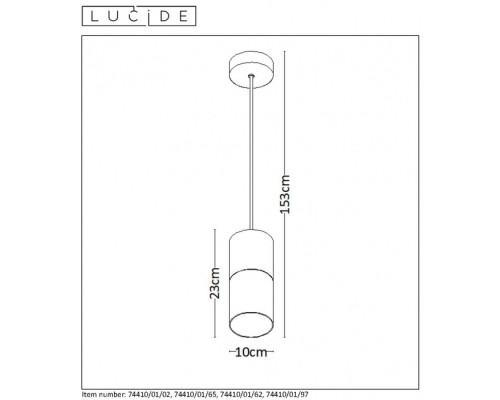 Подвесной светильник Zino 74410/01/62 Lucide