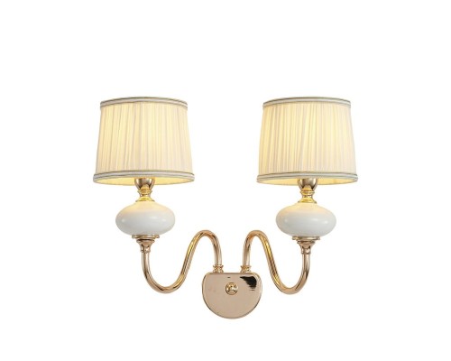 Бра Макей 1031/2W-GD-WT Lumien Hall Бра Макей 1031/2W-GD-WT Lumien Hall