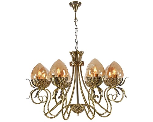 Подвесная люстра Olivi 3304/8H-ABPAB-AM Lumien Hall Подвесная люстра Olivi 3304/8H-ABPAB-AM Lumien Hall