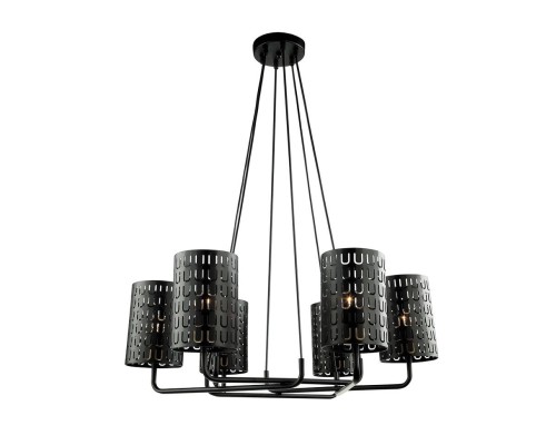 Подвесная люстра Тейл 4002/6P-BK-GR Lumien Hall Подвесная люстра Тейл 4002/6P-BK-GR Lumien Hall