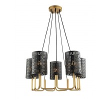Потолочная люстра Ноэль 4005/5P-GD-BK Lumien Hall
