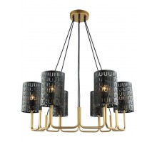Потолочная люстра Ноэль 4005/6P-GD-BK Lumien Hall
