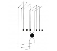 Подвесной светильник Kerro 8003/6P-BK Lumien Hall