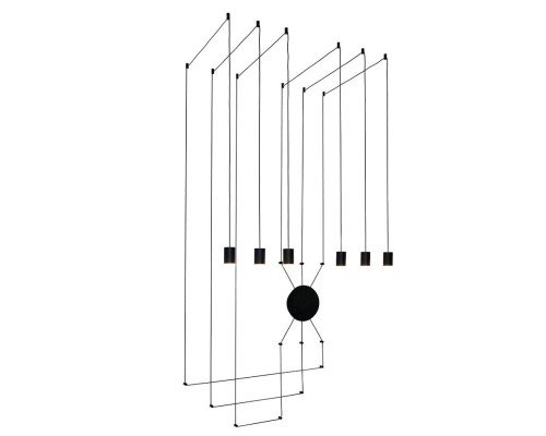 Подвесной светильник Kerro 8003/6P-BK Lumien Hall