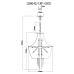 Подвесная люстра Lissone LH0043/18P-GDCG Lumien Hall