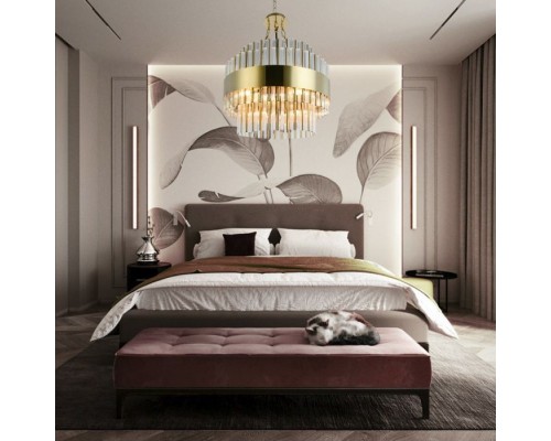 Подвесная люстра Floridiya LH3054/12P-GDCG Lumien Hall Подвесная люстра Floridiya LH3054/12P-GDCG Lumien Hall