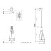 Подвесной светильник Karru LH4117/1P-BK Lumien Hall