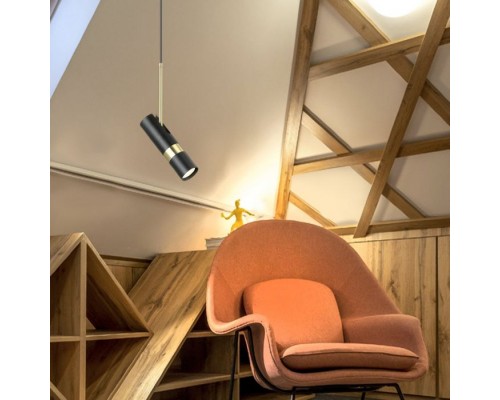Подвесной светильник Sauris LH8020/1P-BK-GD Lumien Hall Подвесной светильник Sauris LH8020/1P-BK-GD Lumien Hall