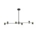 Потолочная люстра Sauris LH8020/6P-BK-GD Lumien Hall