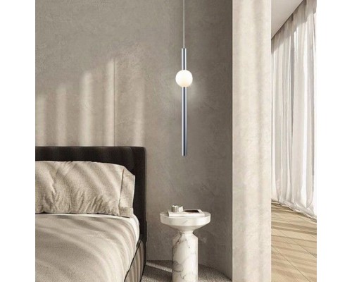 Подвесной светильник Greniya LH8023/1PA-CR-WT Lumien Hall Подвесной светильник Greniya LH8023/1PA-CR-WT Lumien Hall