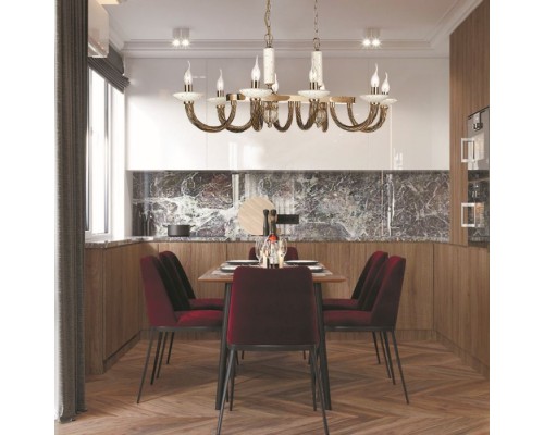 Подвесная люстра Летисия P17076/8FEG Lumien Hall Подвесная люстра Летисия P17076/8FEG Lumien Hall
