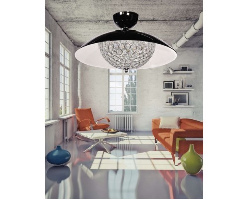 Потолочная люстра Mezzaluna LDC 1578-5 BK Lumina Deco Потолочная люстра Mezzaluna LDC 1578-5 BK Lumina Deco