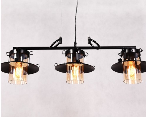 Подвесной светильник Capri LDP 11328-3 PR BK Lumina Deco Подвесной светильник Capri LDP 11328-3 PR BK Lumina Deco