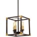 Подвесная люстра LDP 1140-4 BK+MD Lumina Deco