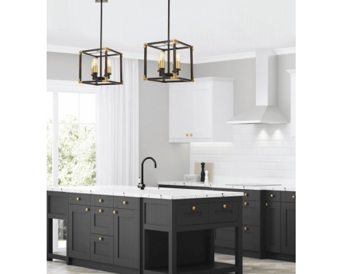 Подвесная люстра LDP 1140-4 BK+MD Lumina Deco Подвесная люстра LDP 1140-4 BK+MD Lumina Deco