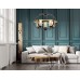 Подвесная люстра LDP 1141-5 BK+MD Lumina Deco