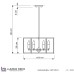 Подвесная люстра LDP 1142-6 BK+MD Lumina Deco